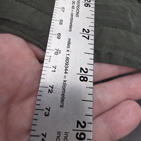 Love 8 Shirt Womens Extra Large Green Lyocell Utility Button Front Pockets - Picture 12 of 12